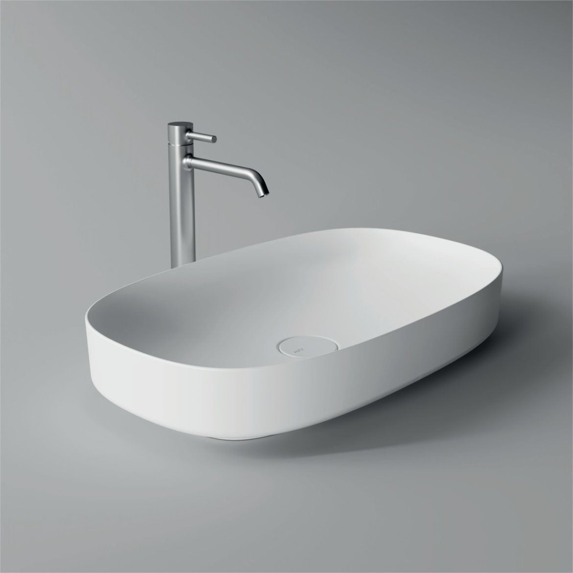 Lavabo da appoggio in ceramica 65x40 linea Form di Alice Ceramica