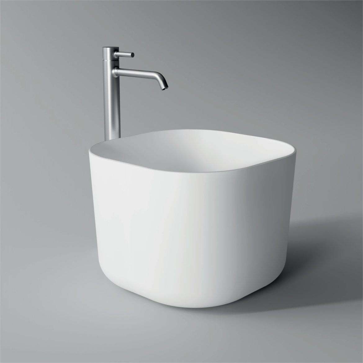 LAVABO UNICA SQUARE 40*40 H30-Alice Ceramica
