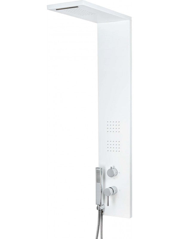 Colonna Doccia Pannello Bianco Opaco 4 Funzioni mod.Trend metaform