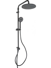 Saliscendi Hades Soffione e Doccetta 3 Getti Nero Opaco mod. hades Metaform