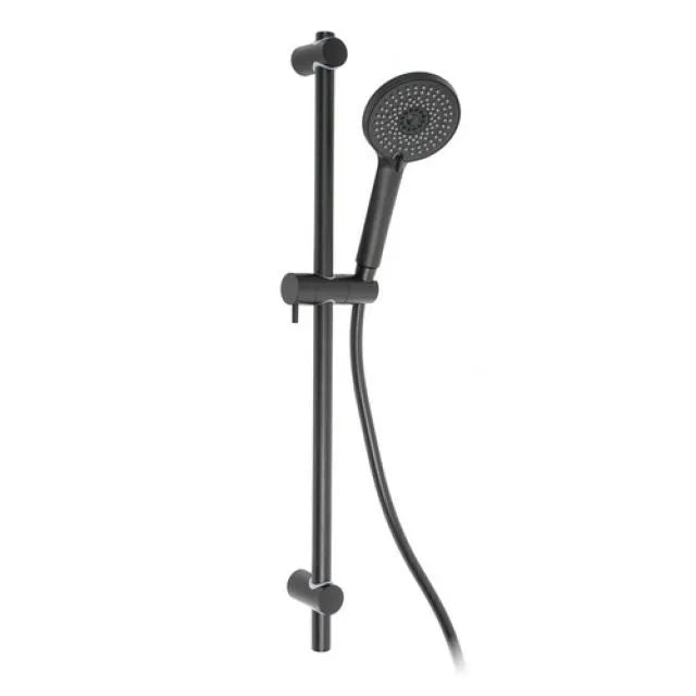 Saliscendi Doccia Ermes Acciaio Nero Opaco 3 Jet Metaform