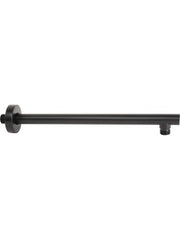 Braccio Doccia Tondo Top Line 35cm Nero Opaco metaform