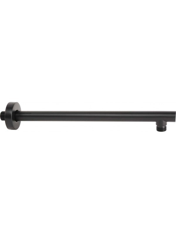 Braccio Doccia Tondo Top Line 35cm Nero Opaco metaform