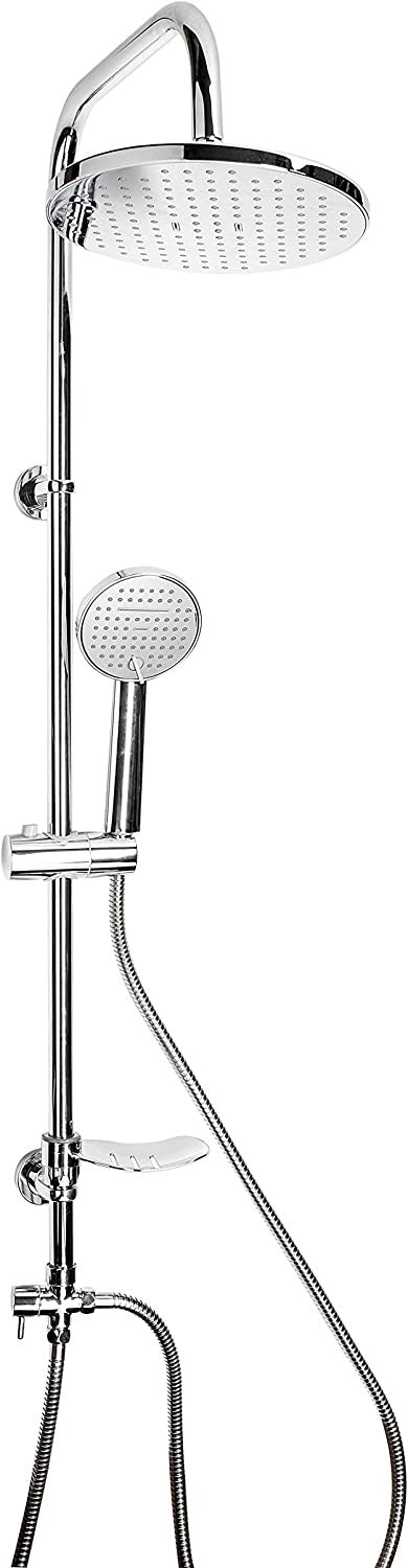 Colonna Doccia HORIZON in acciaio cromato e ABS anticalcare metaform