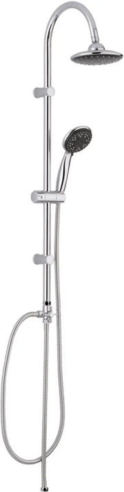 Colonna doccia in acciaio inox cromato con doccetta ALPHA metaform