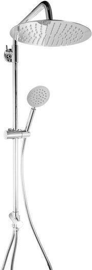 Colonna doccia POSEIDON cromo Con Soffione Tondo 25 cm e Doccetta Tonda 10 cm