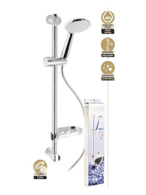 Saliscendi CAPRI con Doccia e Doccetta 5 Getti metaform