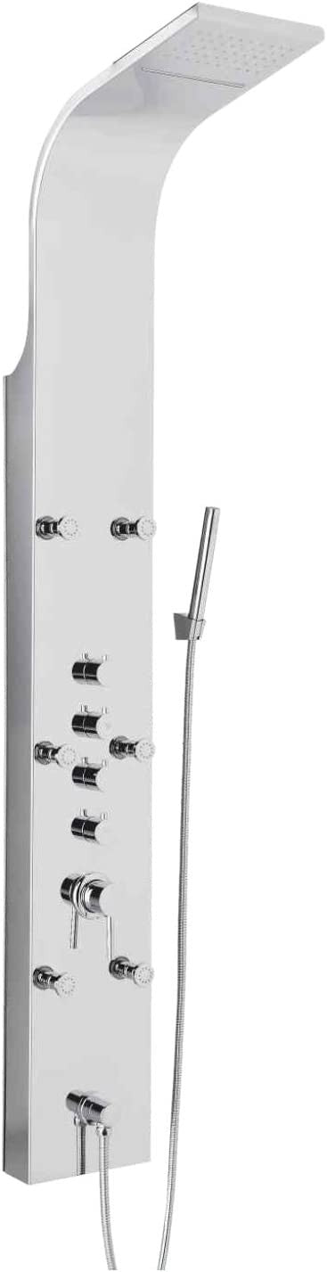 Colonna doccia idromassaggio NIAGARA in acciaio Inox metaform