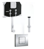 Cassetta scarico GROHE con canotto d'innesto e placca CROMO