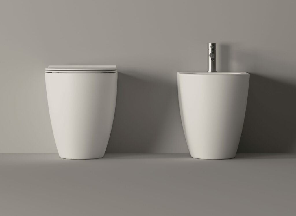 Sanitari serie FORM SQUARE colore Sabbia Matt DI Alice Ceramica