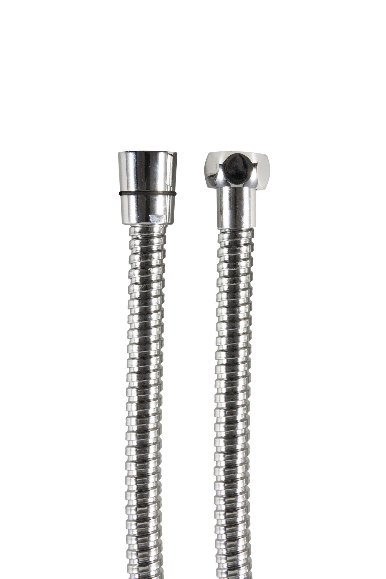 Kit doccia rotondo con soffione d 20 cm e con doccino e flessibile cromati