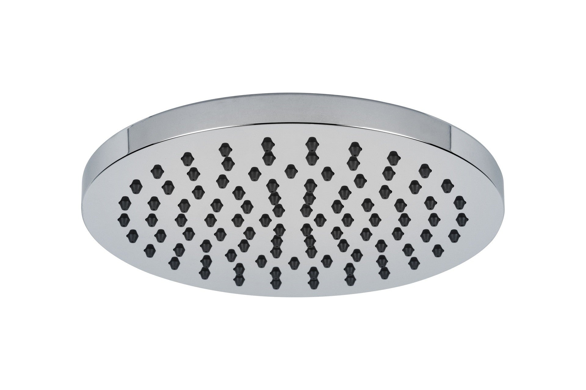 Kit doccia rotondo con soffione d 25 cm e con doccino e flessibile cromato