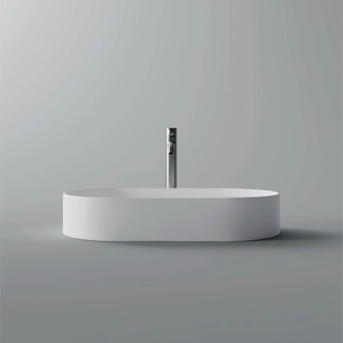 Lavabo ovale da appoggio serie SPY 65 x 35 cm di Alice ceramica