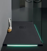 Piatto doccia Ardesia night  2 Led  70 x 120 moka matt