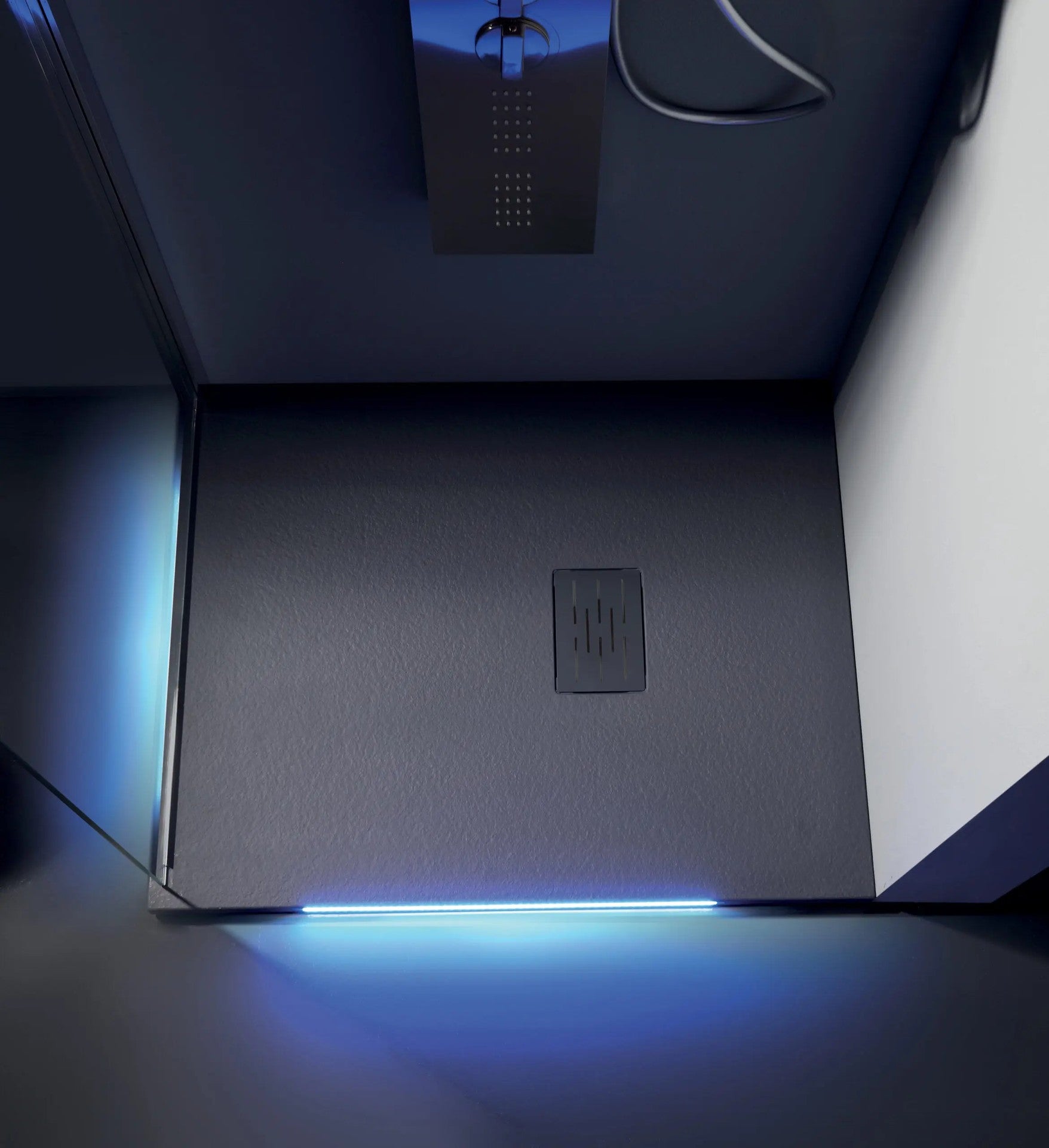 Piatto doccia Ardesia night  2 Led  70 x 120 moka matt