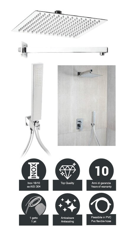 Kit RESTYLING modello SEVEN QUADRATO Cromo lucido metaform