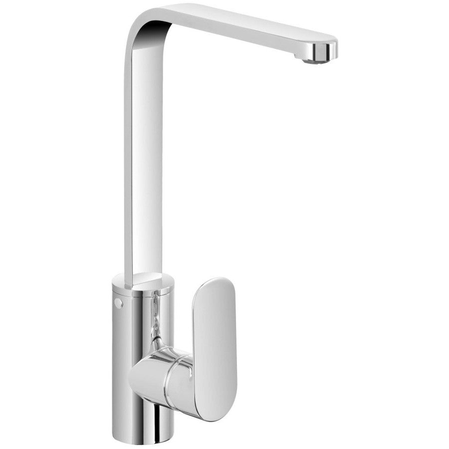 Miscelatore monocomando a canna alta cromato serie Kreo 