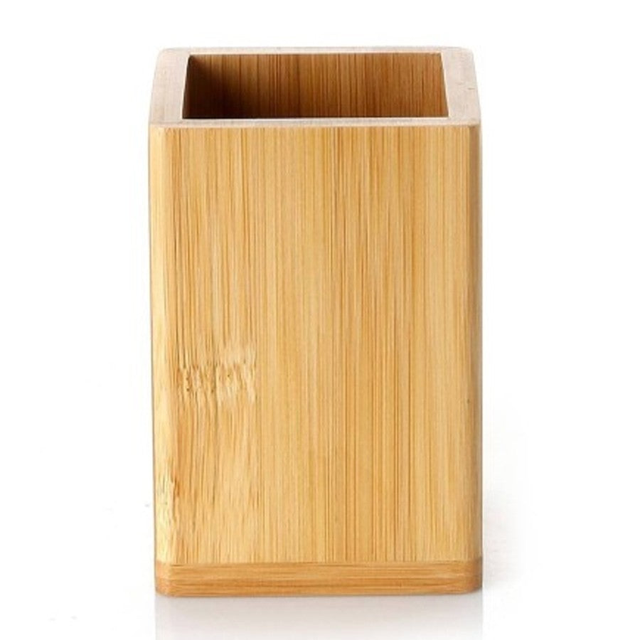 Portaspazzolini d' appoggio GEDY linea Bambù in legno naturale