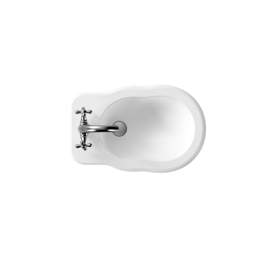 Sanitari tradizionali in ceramica linea BOHEME vaso+bidet+coprivaso Alice Ceramica scarico a pavimento