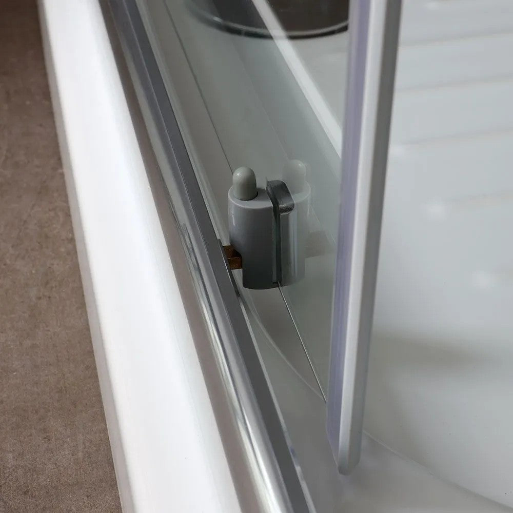 Box doccia Lunario profilo cromato trasparente 70x90cm da 4mm