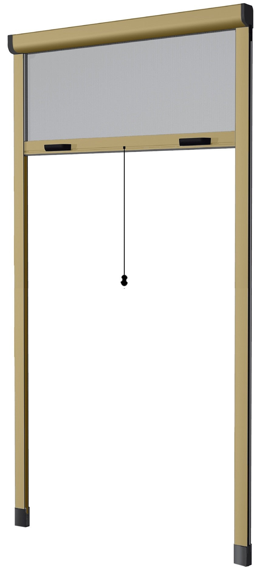 Zanzariera avvolgibile verticale 140x250 bronzo con frizione