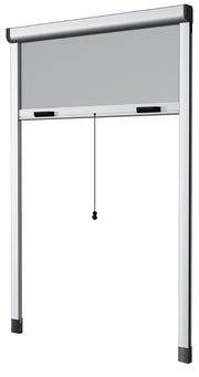 Zanzariera avvolgibile verticale 120 x 170 cm colore bianco con fissaggio ad espansione