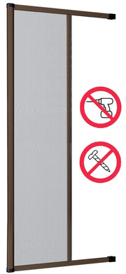 Zanzariera avvolgibile laterale cm 250 x 160 colore marrone con fissaggio ad espansione