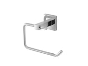 Portarotolo a muro in cromo, design elegante e funzionale per il bagno - Serie Rock