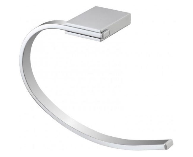 Porta salviette in cromo, design moderno e funzionale per il bagno - Serie Futura