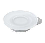 Portasapone in acciaio cromato, design moderno ed elegante per il bagno - Serie Futura