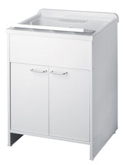 Mobile lavatoio a 2 ante in kit 60x50cm modello Garden per interni ed esterni , pratico e resistente