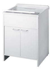 Mobile lavatoio a 2 ante in kit 60x60cm modello Garden per interni ed esterni , pratico e resistente