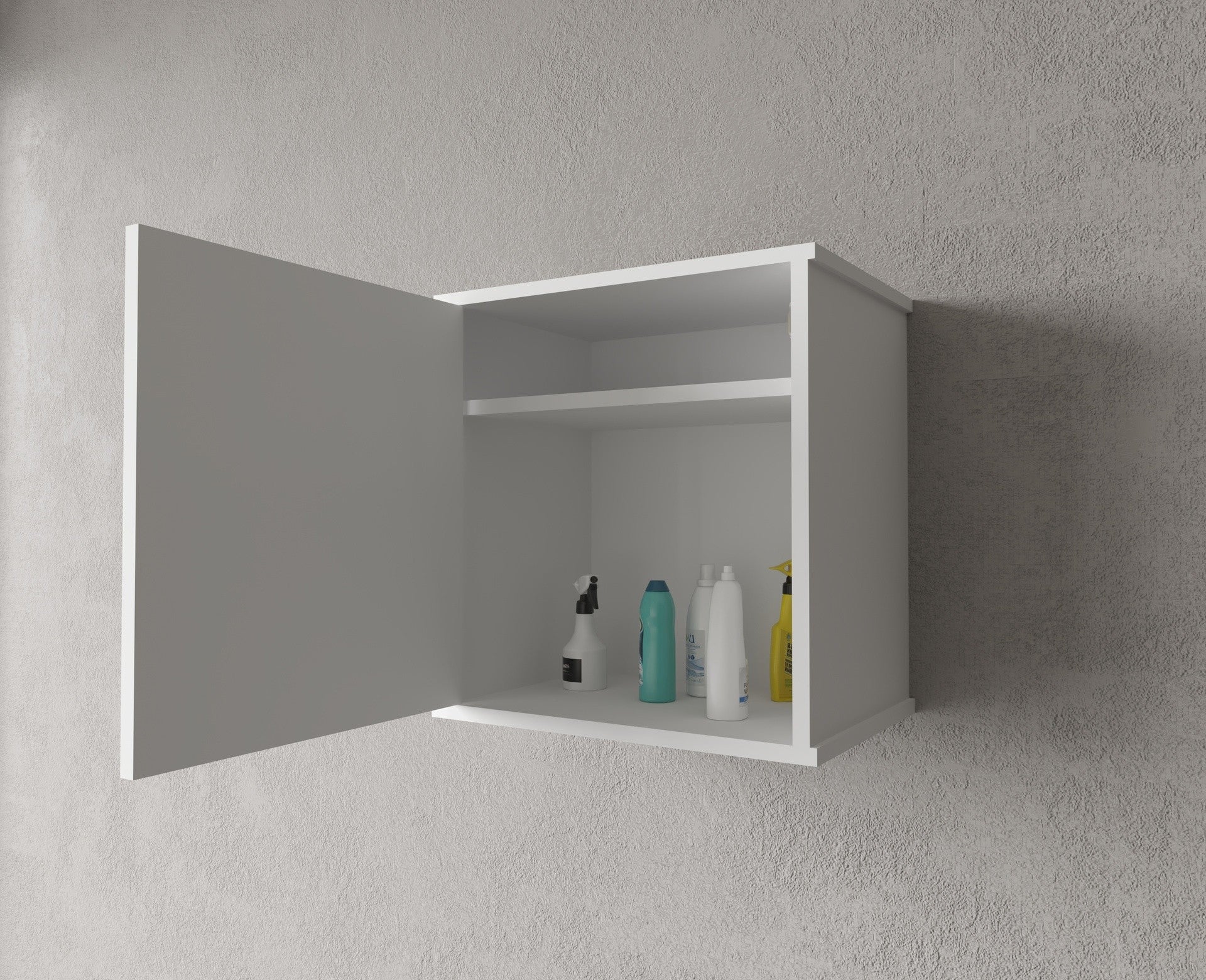 Pensile per Composizione Lavanderia in PVC, Kit Completo 45x34 cm, Modello Garden, Ideale per Spazi Funzionali