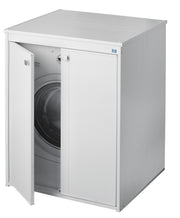 Mobile copri lavatrice in pvc in kit completo 70x60 cm modello Onda, resistente all’acqua