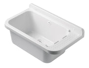 Pilozzo Bianco 60x34x21 cm - Lavabo Compatto e Resistente , Perfetto per Giardini e Spazi Esterni