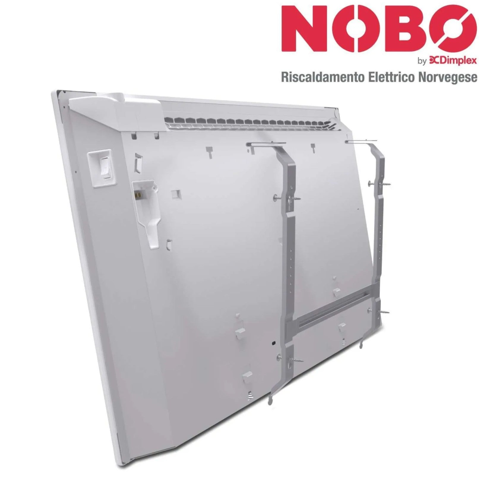 Radiatore elettrico norvegese NOBO 1500W perfetto per ambienti fino a 30 m², riscaldamento uniforme ed ecologico.