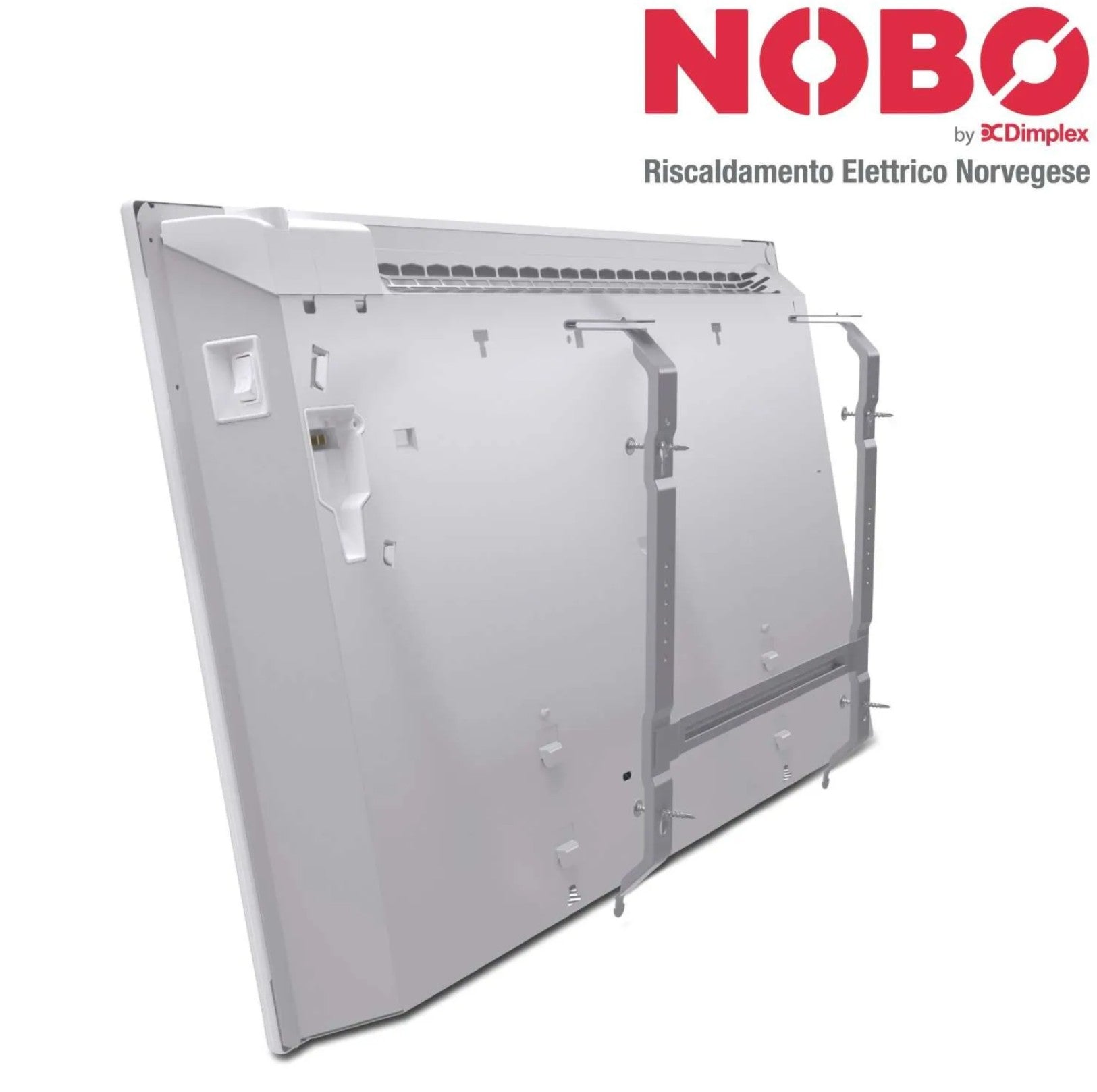 Radiatore elettrico norvegese NOBO 2000W perfetto per ambienti fino a 35 m², riscaldamento uniforme ed ecologico.