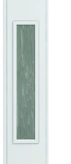 Porta a Soffietto da Interno in kit 82x220 cm in PVC con vetro Niagara Mod. Extra Standard Bianco Pastello