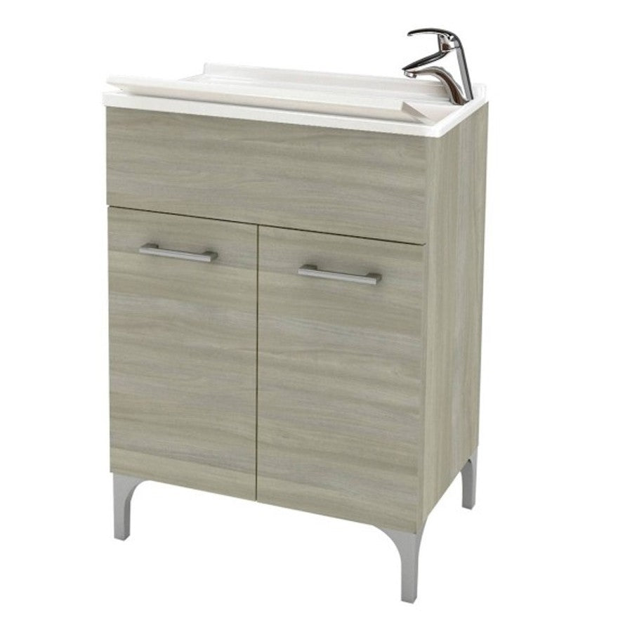 Lavatoio 2 ante da cm 60x50 colore rovere grigio