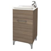 Lavatoio anta unica da cm 45x50 colore rovere fumo