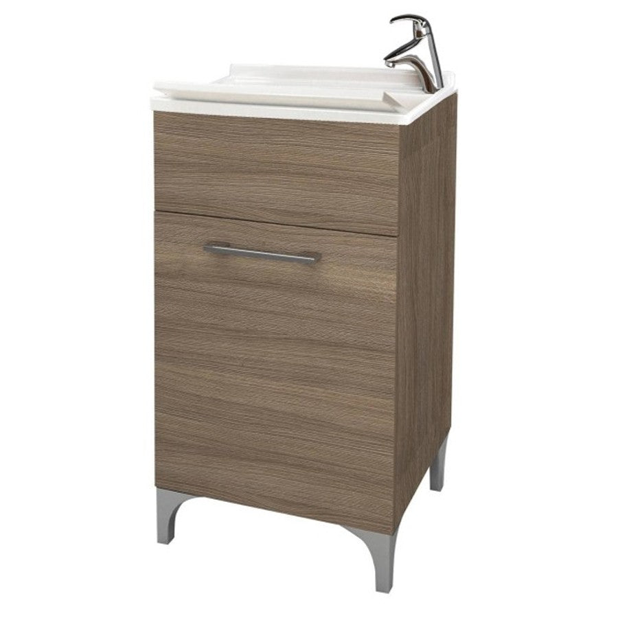 Lavatoio anta unica da cm 45x50 colore rovere fumo