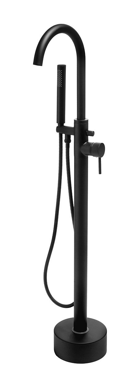 Miscelatore a piantana per vasca Zeda con deviatore e doccetta inclusa