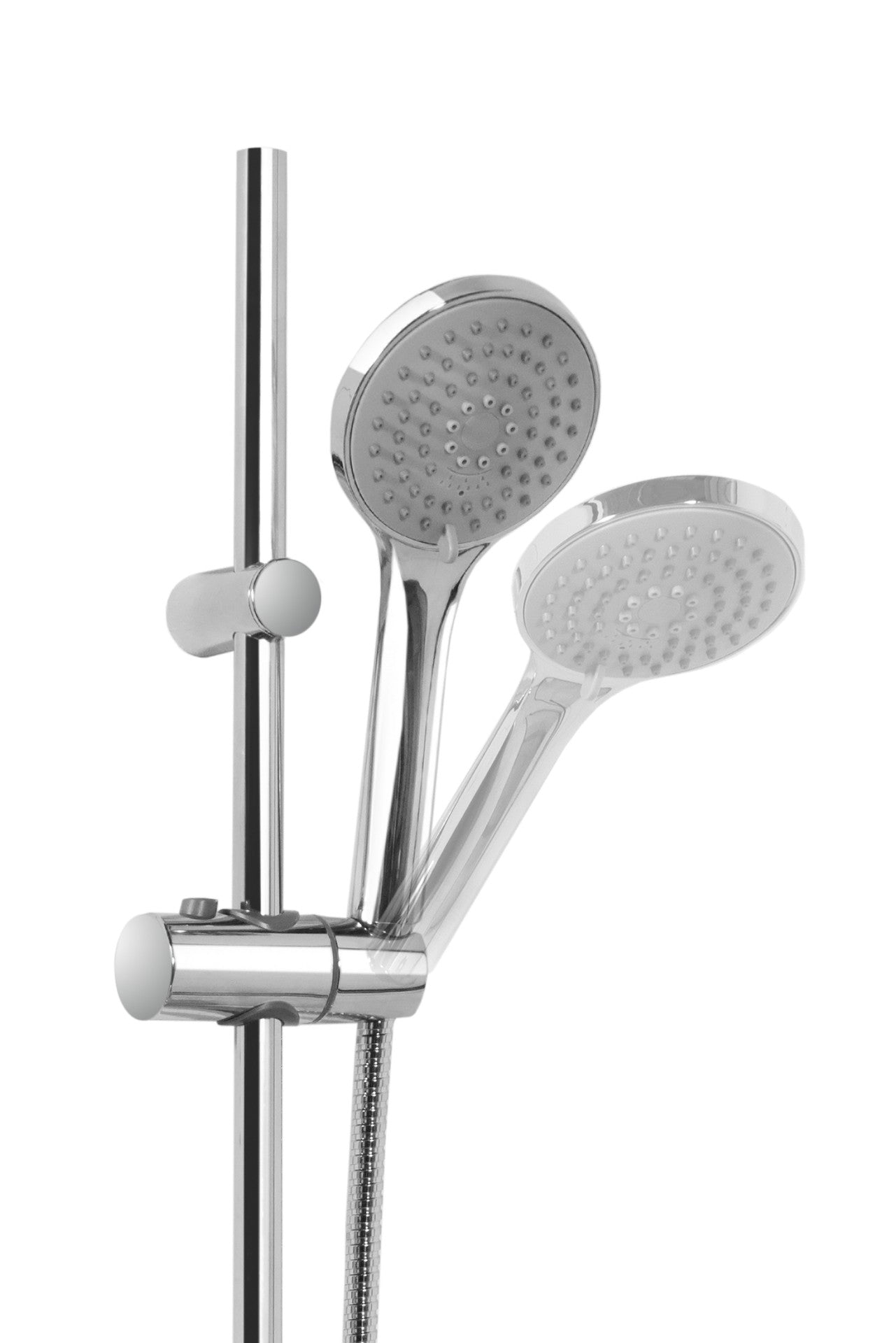 Set doccia con asta saliscendi in metallo e doccetta 3 getti Spyr