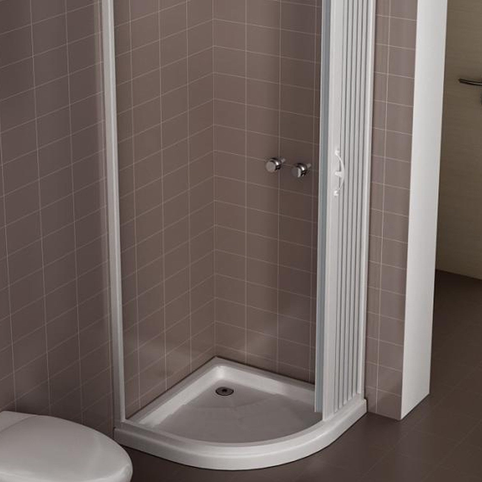 Box doccia Giove 90x90cm in pvc apertura semicircolare laterale