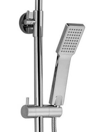 Colonna doccia regolabile in metallo SABHINA con miscelatore monocomando e soffione anticalcare