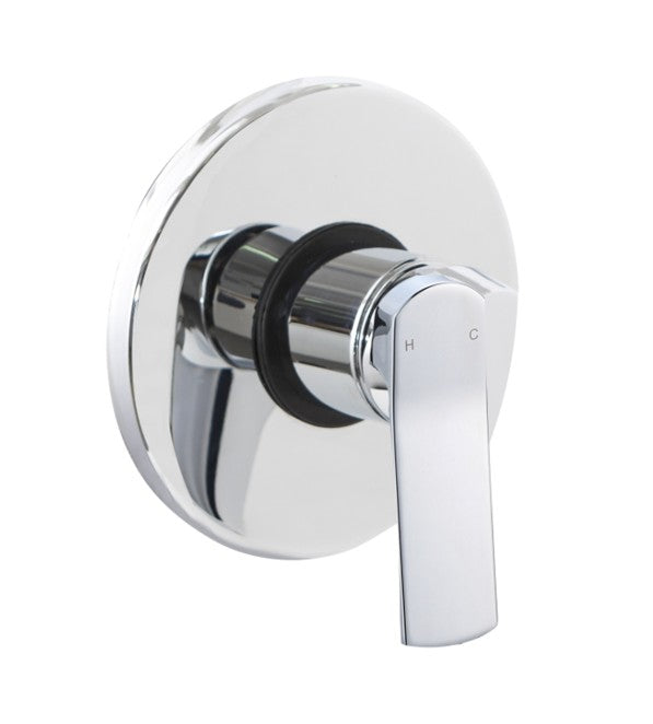 Miscelatore doccia ad incasso una via modello Kora in ottone cromato