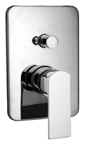 Miscelatore doccia ad incasso due vie modello 23 in ottone cromato