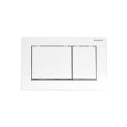 Placca di comando sigma 30" Bianca/Cromata/Bianca — Geberit