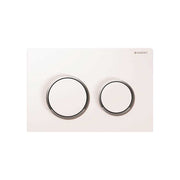 Placca di comando omega 20" Bianco/ Cromato/ bianco — Geberit