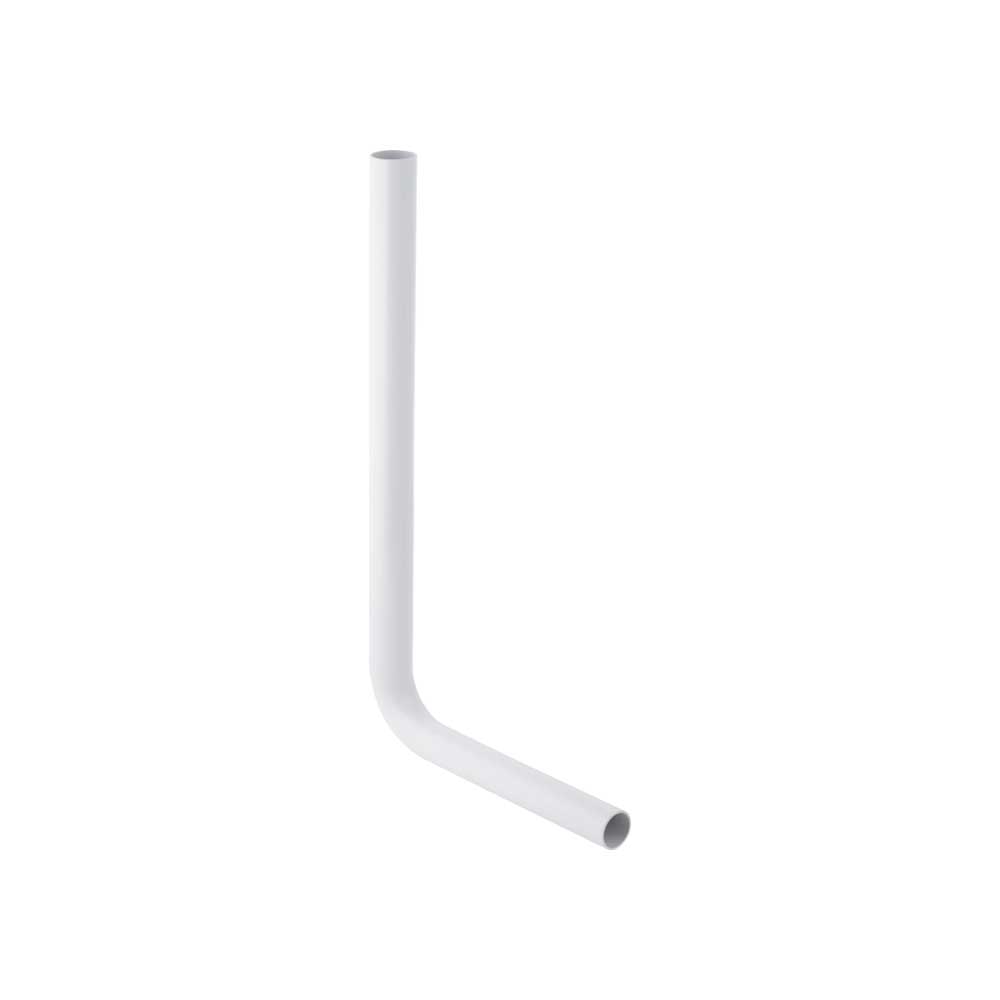 Tubo di scarico bianco a media posizione per cassetta a zaino Ø50x40 - L.65x35 — Geberit